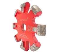 Disque de tronçonnage diamanté de 130 mm, avec 8 segments en forme de "U" et une hauteur de 17 mm, pour systèmes de chauffage au sol, coulage de béton et béton ciré