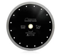 Disque de tronçonnage diamanté de 230 mm, à structure turbinée, pour le travail de la pierre et de la céramique
