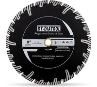 Disque de tronçonnage diamanté de 230 mm, bord continu, modèle Turbo, pour meuleuse d'angle, adapté au granit, au marbre, au béton et à la maçonnerie