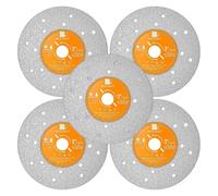 Disque de tronçonnage diamanté de 75 mm pour pierre, carrelage, verre, granit (lot de 5)