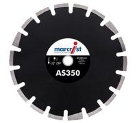Disque de tronçonnage diamanté Marcrist AS350 pour asphalte, diamètre 350 mm, alésage 20 mm