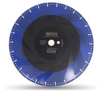 Disque de tronçonnage diamanté polyvalent, 350 x 25,4 mm, pour béton armé, métal, aluminium, PVC et matériaux durs