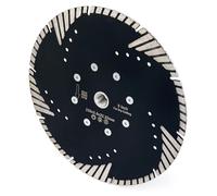 Disque de tronçonnage diamanté Turbo de 230 mm, filetage M14, pour pierre, granit, marbre, pavés
