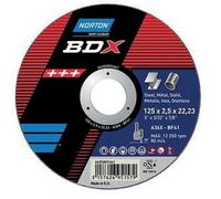 Disque de tronçonnage moyeu plat bdx-métal inox 230x1.9 par 25 NORTON