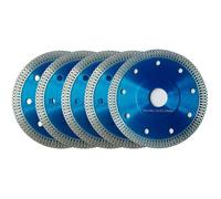 Disque Diamant 115mm, Lot de 5 Disque à Tronçonner Diamanté Ø115 x 1,2 mm x 22,23 mm, pour Meuleuse d'angle, Coupe de Porcelaine