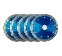 Disque Diamant 115mm, Lot de 5 Disque à Tronçonner Diamanté Ø115 x 1,2 mm x 22,23 mm, pour Meuleuse d'angle, Coupe de Porcelaine, C
