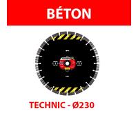 Disque diamant Ø230 Béton TECHNIC TP B SAMEDIA