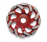 Disque Diamant à Poncer Béton 125 mm × 22,23 mm, Ponçage et Surfaçage 125 pour Granit, Pierre Naturelle, Chape, Plâtre, Marbre(rouge)