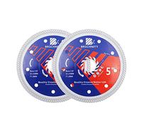 Disque Diamant Carrelage 125mm- BRSCHNITT Disque à Tronçonner Diamante Lame de Scie avec X Maille Turbo pour Porcelaine Tuile Marbre Céramique Granit（2pcs）.