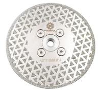 Disque diamant de 115 mm pour découper et meuler le granit, le marbre, la céramique, filetage M14