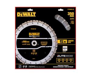 Disque diamant DeWALT SÉRIE ELITE 350 x 25,4 mm pour couper les barres d'armature DT20465