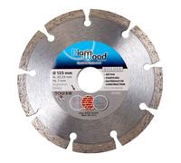Disque diamant - Diamwood - D. 125 mm - Alésage 22,23 mm - Hauteur 7 mm - Coupe béton