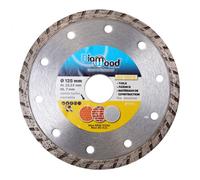 Disque diamant - Diamwood - RUNNER D. 125 mm - Alésage 22,23 mm - Hauteur 7 mm - Turbo cannelé