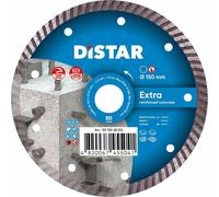 Disque diamant, Distar, modèle Extra 150 x 2,2 x 22,23 mm Turbo - puissance et vitesse élevées pour des coupes précises dans la céramique, le granit et les matériaux durs et tenaces.