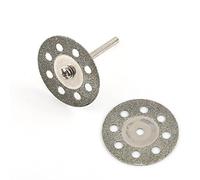 Disque Diamant, Lot De 10 Disques De Coupe Diamant 30 mm 8 Trous, Disque Diamants à tronçonner, Mini Disques à Tronçonner Découpe Avec 2 Mandrins, pour la découpe de la faience, céramique