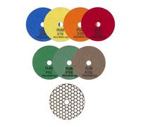 Disque diamant polissage et poncage a sec ø100 mm gr. 1500 - RUBI - 62975