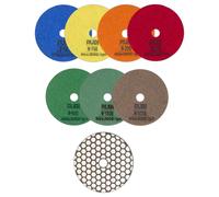 Disque diamant polissage et poncage a sec ø100 mm gr. 3000 - RUBI - 62976