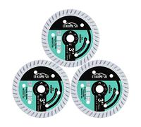 Disque Diamant pour Béton - 3pcs 75mm x 10mm Disque à Tronçonner Diamanté pour Coupe Granit, Marbre, Béton, Maçonnerie, Quartz, Pierre Artificielle,Meuleuse D'angle Lame de Scie,LEKOMESH
