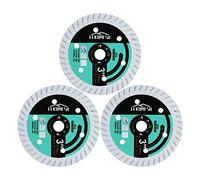 Disque Diamant pour Carrelage - 3pcs 75mm x 10mm Disque à Tronçonner Diamanté pour Coupe Céramique,Carrelage,Porcelaine,Marbre,Meuleuse D'angle Disque à Découper le Béton,LEKOMESH