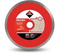 Disque diamant pour grès porcelaine jante continue 200 mm x 25,4 mm CPC-200 PRO Rubi G