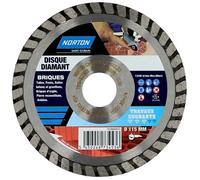 Norton Disque diamant Travaux courants segmenté pour brique 115 mm