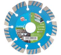 LEMAN Disque diamant segmenté 771154 – Ø115×22,23×10 mm, ép.2,4 – Brique, parpaing, granit