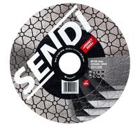Disque diamant SENDI Perfect Edge - Spécial pour anglais/coupe 45 degrés - Convient pour porcelaine, grès, pâte blanche, etc. - Disque fait pour carreleurs et maçons (125 mm)