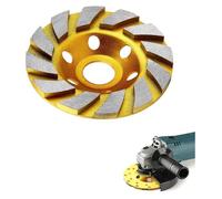 Disque diamant turbo 10, 2 cm - 12 segments pour meuleuse d'angle - Coupe rapide béton, granit, marbre - Compatible coupe humide
