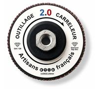 Disque diamanté à lamelles de 115 mm, grain 120 – pour le meulage et la finition de carreaux, de pierre et de béton