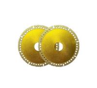 Disque diamanté brasé de 100 mm for la coupe multi-métaux | Disque diamanté brasé rond for meuleuse Coupe de matériaux métalliques(2 pcs)