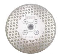 Disque diamanté de 115 mm, filetage M14, double face, pour découpe et ponçage de carreaux, de granit et de marbre