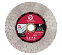 Disque diamanté de 125 mm, disque de découpe pour carrelage, conçu pour couper et poncer des carreaux et des pierres, avec un alésage de 22,23 mm