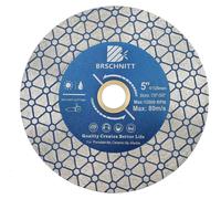 Disque diamanté de 125 mm, double face, pour découper et poncer le granit, le marbre, les carreaux et les pierres naturelles