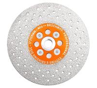 Disque diamanté de 125 mm, double face, pour découper et poncer le granit, le marbre, les carreaux et les pierres naturelles