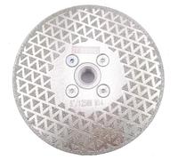 Disque diamanté de 125 mm, filetage M14, double face, pour découpe et ponçage, idéal pour les matériaux durs tels que les carreaux, la céramique, le grès cérame, le granit et le marbre
