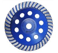 Disque diamanté de 180 mm, robuste et à double segment, pour meuleuse d'angle, adapté au béton et aux pierres naturelles