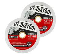 Disque diamanté de 4,5 pouces, lot de 2, pour découper des carreaux de marbre et de céramique