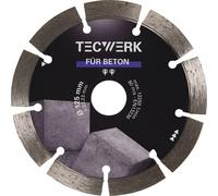 Disque diamanté pour béton 350 mm, alésage 25,4 mm, largeur des segments 40 mm, hauteur des segments 10 mm, épaisseur des segments 3,2 mm