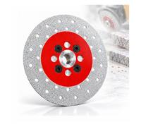 Disque Diamanté pour Meuleuse 115mm M14 pour Makita DGA513Z | Surface Brasée Perforée pour Marbre Carrelage Pierre Coupe Meulage des Bords Chanfreinage Façonnage et Rectification
