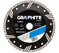 Disque Diamanté Turbo En Graphite 180 Mm - Pour Béton Et Pierre