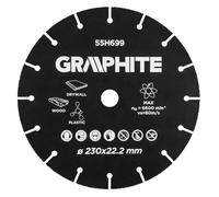 Disque en carbure de tungstène HM pour bois et plastiques 230 x 22,2 mm