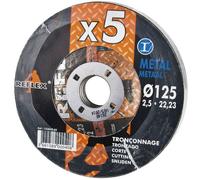 Disque fer Ø 125 mm 5 pièces