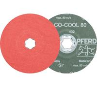 Disque fibre COMBICLICK CO-COOL D.125mm K.50 INOX/Alu.grain céramique PFERD