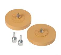 Disque Gomme 2PCS pour Enlèvement Peinture et pour colle - pour roue Caoutchouc 100mm avec Adaptateur pour perceuse pour Véhicule(88mm+100mm)