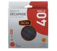 Disque maille - SCID - Diamètre 125 mm - auto-agrippant - Grain 40 - Vendu par 5