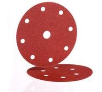 Disque papier velcro BW115 150mm 9 trous grains 120 boîte de 100 - HERMES - 6537828 Noir G