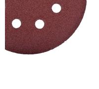 Disque perforé agrippant - 8 trous - Grain 40 - Lot de 5 - D125mm