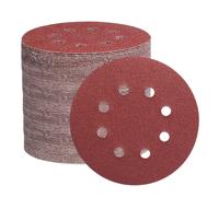 Disque perforé agrippant d.125mm grain 80, 8 trous lot de 10