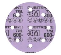 Disque pour film 3M Cubitron II Hookit 775L, 125 mm, 600+, 9 trous x250 morceau