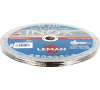 Leman Machine Disque à tronçonner F41-2302049.05 Inox 230 x 2,0 x 22,23 mm Lot de 5